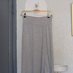 Light grey boho maxi skirt